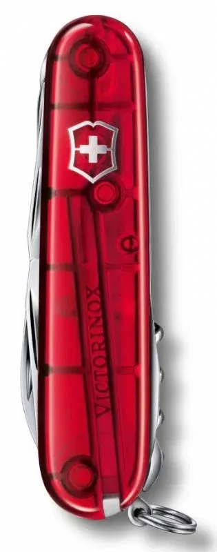 Ножи перочинные VICTORINOX Huntsman красный полупрозрачный - фото 1