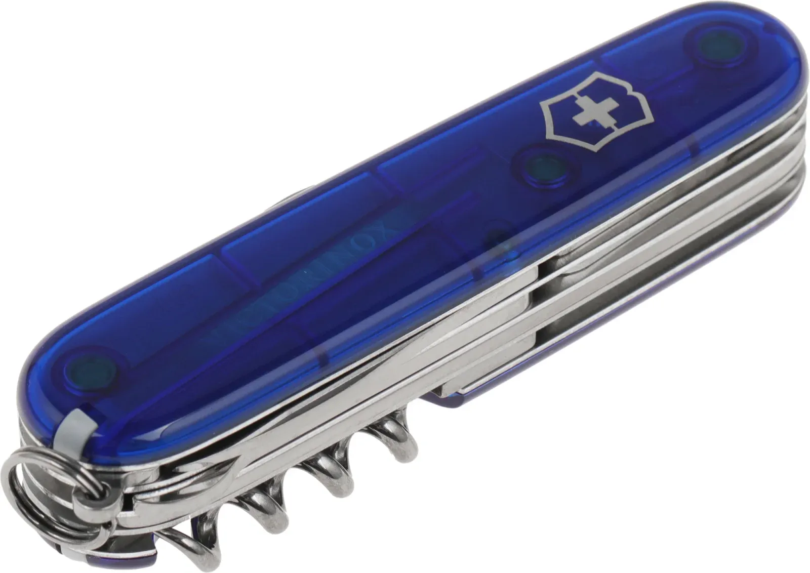 Ножи перочинные VICTORINOX Huntsman синий полупрозрачный - фото 3