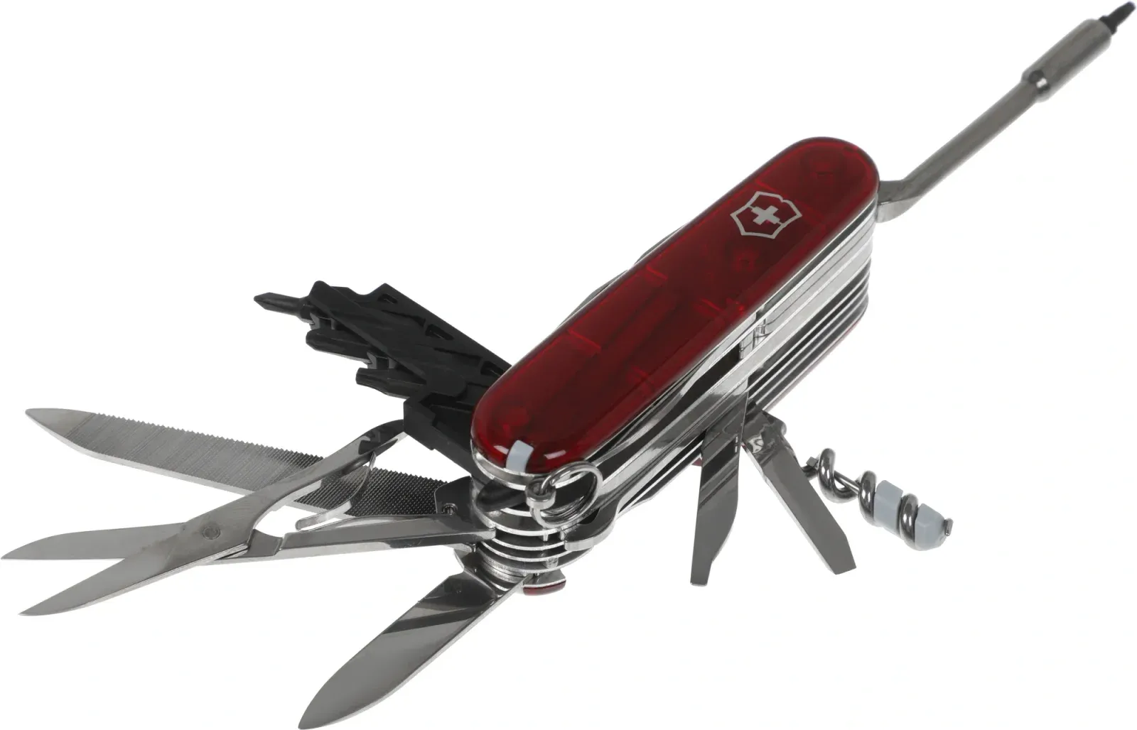 Ножи перочинные VICTORINOX CyberTool L красный полупрозрачный - фото 3