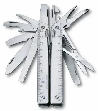 Мультитул Victorinox SwissTool X 3.0327.L 115мм 27функц. чехол кожаный серебристый карт.коробка
