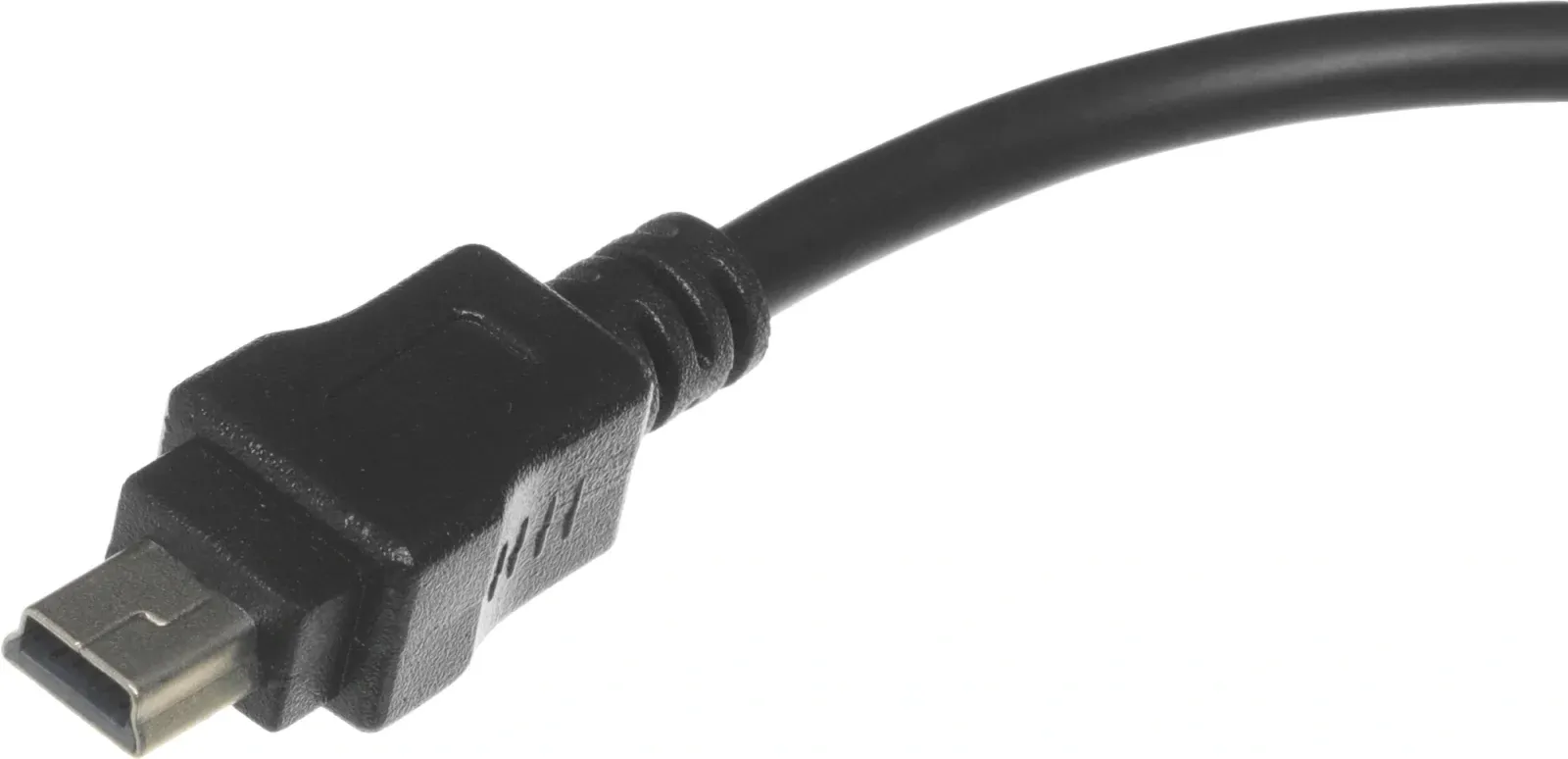 Кабель USB f-mini USB m 0.2м черный - фото 3