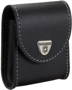 Чехол Victorinox 4.0521.XAVT нат.кожа петля черный с застежкой на кнопке/крепление на ремень - фото 6