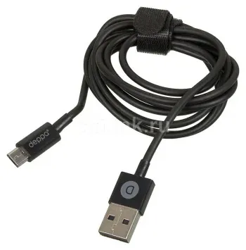 Кабель Deppa 72103 USB m-micro USB m 1.2м черный - фото 2