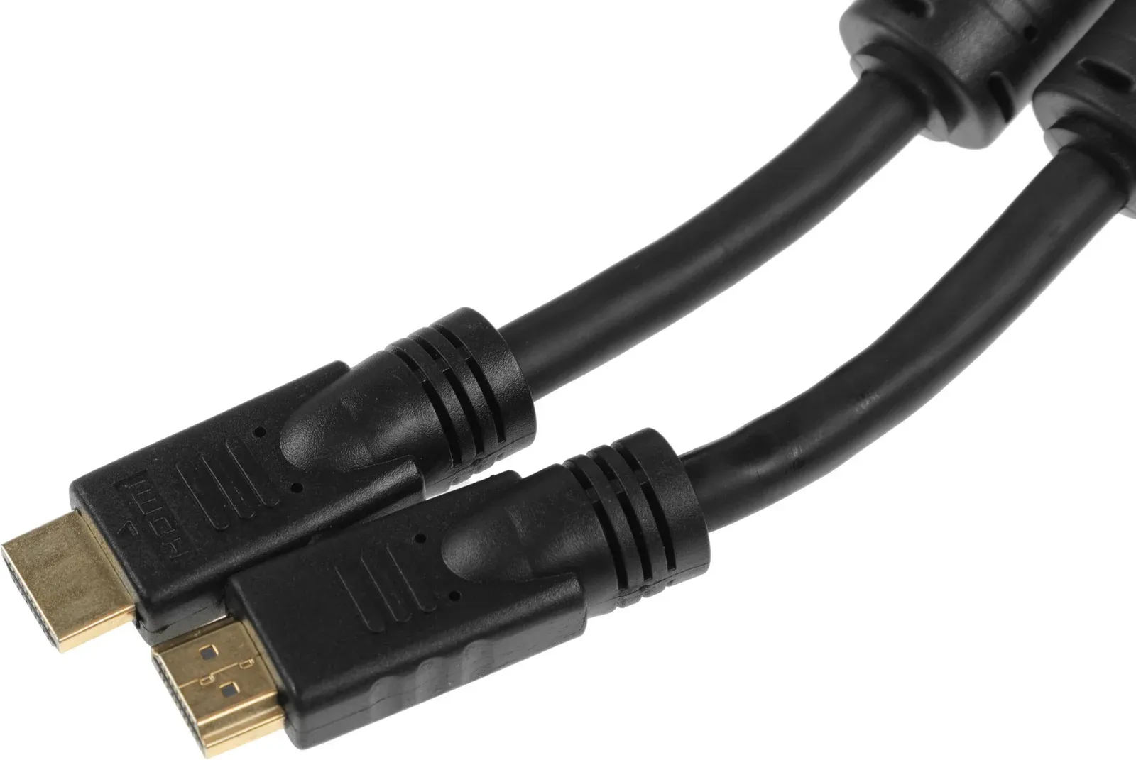 Кабель аудио-видео Ningbo HDMI m/HDMI m 20м. позолоч.конт. черный - фото 2