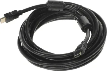 Кабель аудио-видео Ningbo HDMI-5M-MG HDMI m/HDMI m 5м. феррит.кольца позолоч.конт. черный - фото 8