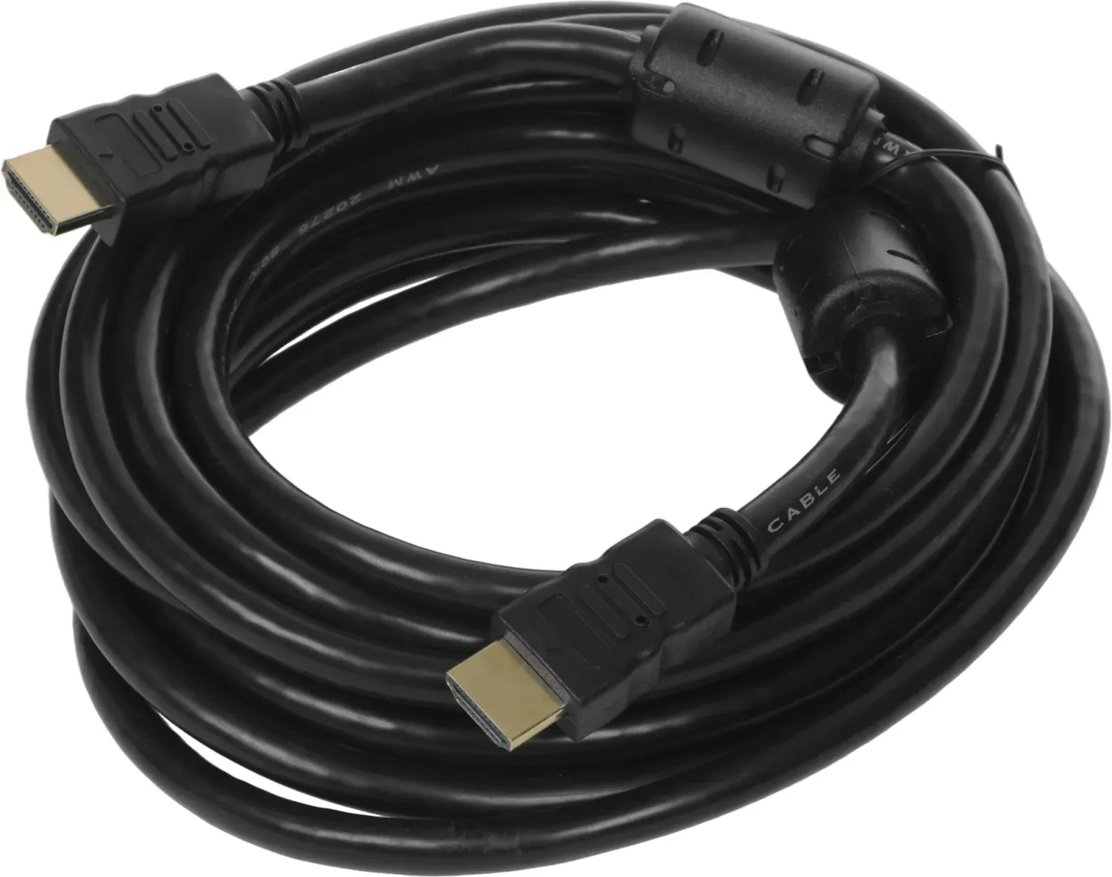 Кабель соединительный аудио-видео Ningbo HDMI-5M-MG HDMI m/HDMI m 5м. феррит.кольца позолоч.конт. черный HDMI-5M-MGVER1.4BL - фото 7