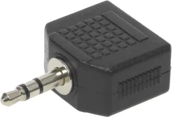 Адаптер аудио Ningbo Headphone Splitter 2xJack 3.5 f/Jack 3.5 m черный JAAA095-B - фото 7