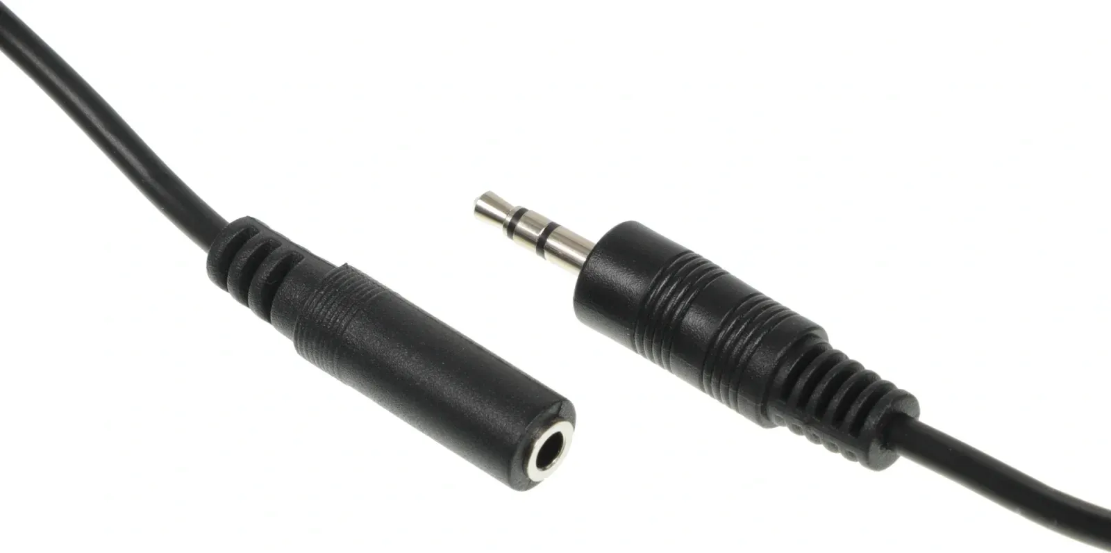 Кабель аудио Ningbo JAAC003-1 Jack 3.5 m/Jack 3.5 f 1м. черный - фото 2