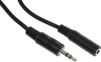 Кабель аудио Ningbo JAAC003-1 Jack 3.5 m/Jack 3.5 f 1м. черный - фото 7