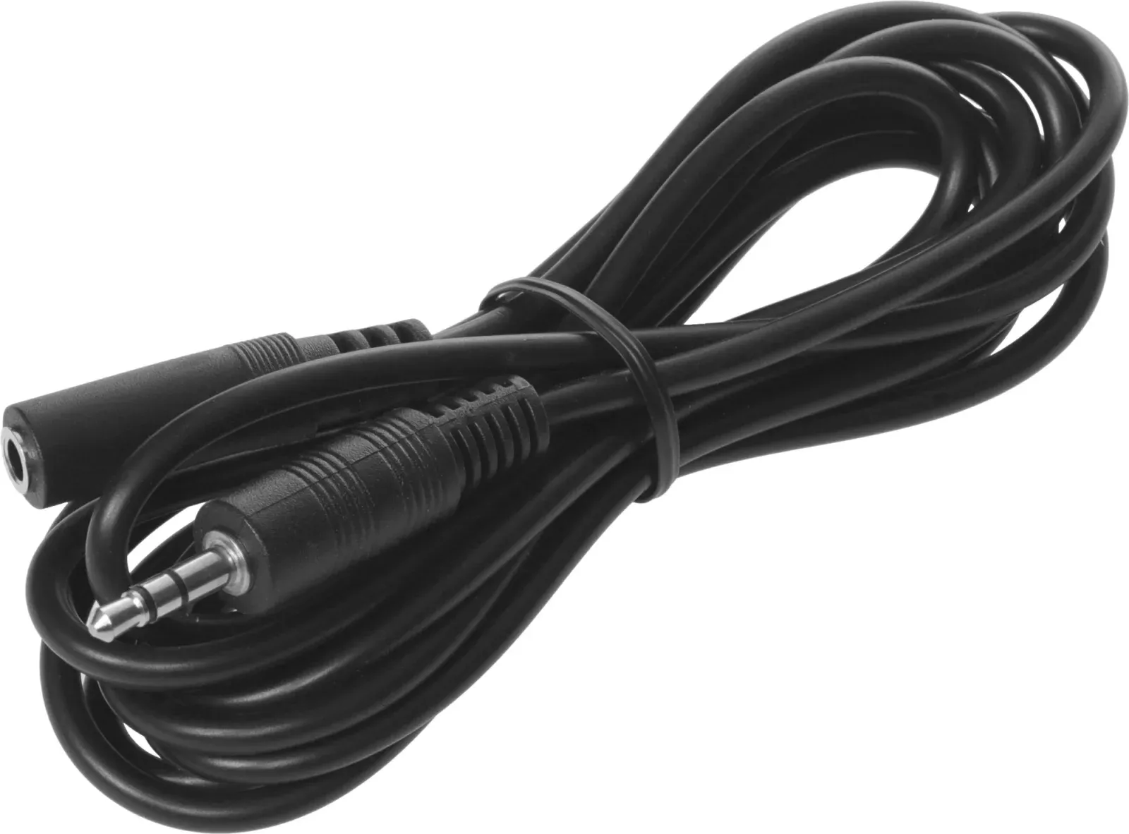 Кабель аудио Ningbo Jack 3.5 m/Jack 3.5 f 2м. черный JAAC003-2 - фото 2