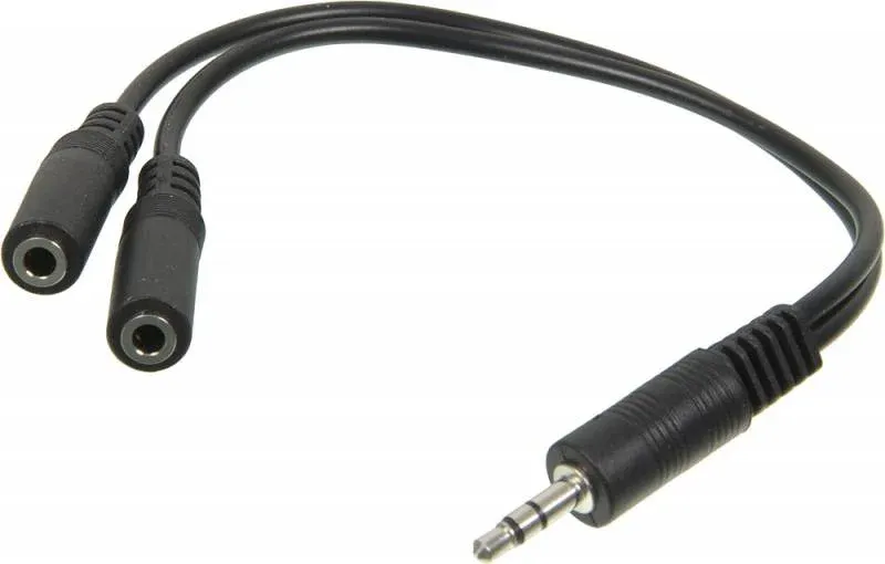 Адаптер аудио Ningbo 2xJack 3.5 f/Jack 3.5 m 0.2м. JAAC170