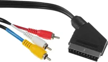 Кабель аудио-видео Ningbo SCART m/3хRCA m 3м. черный JSC005-3 - фото 5