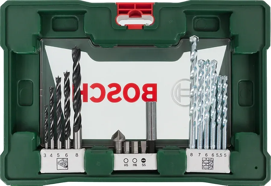 Набор принадлежностей Bosch V-line 41 предмет жесткий кейс - фото 5