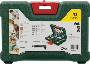 Набор принадлежностей Bosch V-line 41 предмет жесткий кейс - фото 8