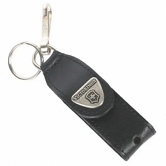 Чехол Victorinox Leather Hang Case 4.0515 кожа натуральная черный с карабином и отверстием для фонарика без упаковки - фото 2
