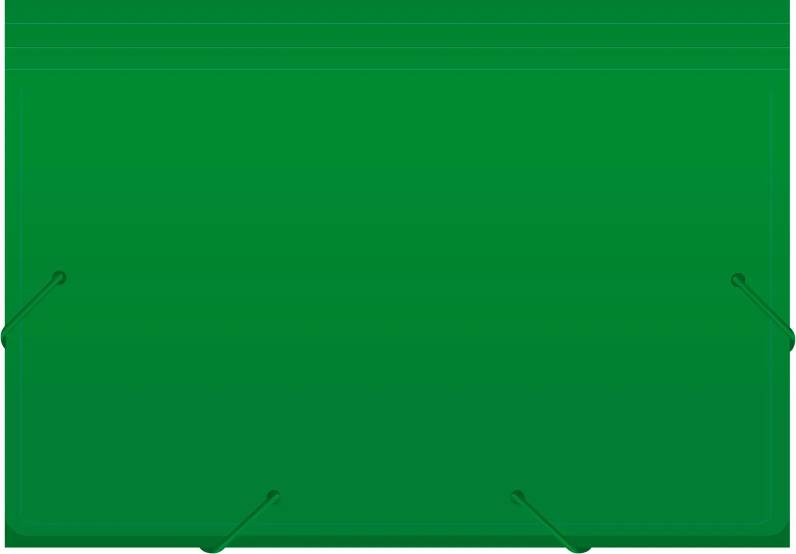 Портфель Бюрократ-BPR6GRN 6 отдел. A4 пластик 0.7мм зеленый - фото 3