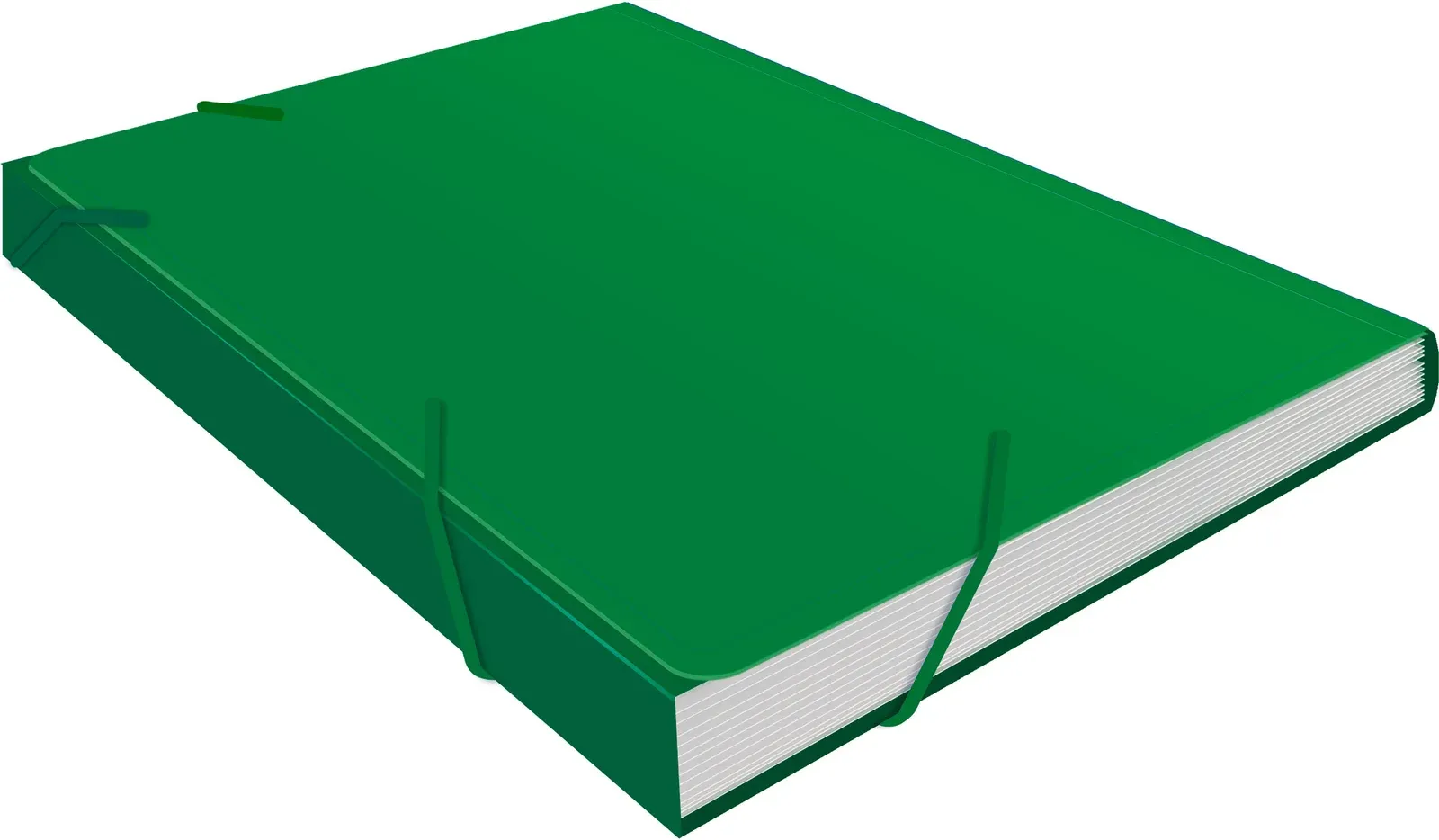 Портфель Бюрократ-BPR6GRN 6 отдел. A4 пластик 0.7мм зеленый - фото 5