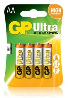 Батарея GP Ultra Alkaline 15AU LR6 AA 4шт