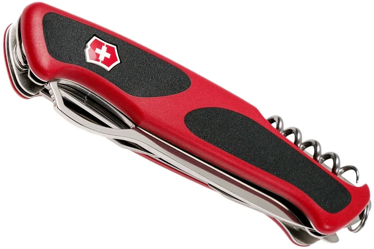 Нож перочинный Victorinox Ranger 57 M Grip 0.9583.MC 130мм 13функц. красный/черный карт.коробка - фото 2