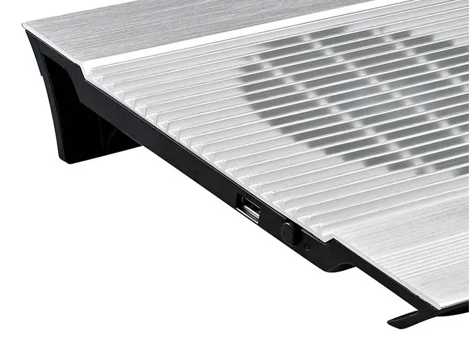 Подставка для ноутбука Deepcool N8 DP-N24N-N8SR 17 380x278x55мм 25дБ 3xUSB 2x 140ммFAN 1244г алюминий серебристый - фото 2