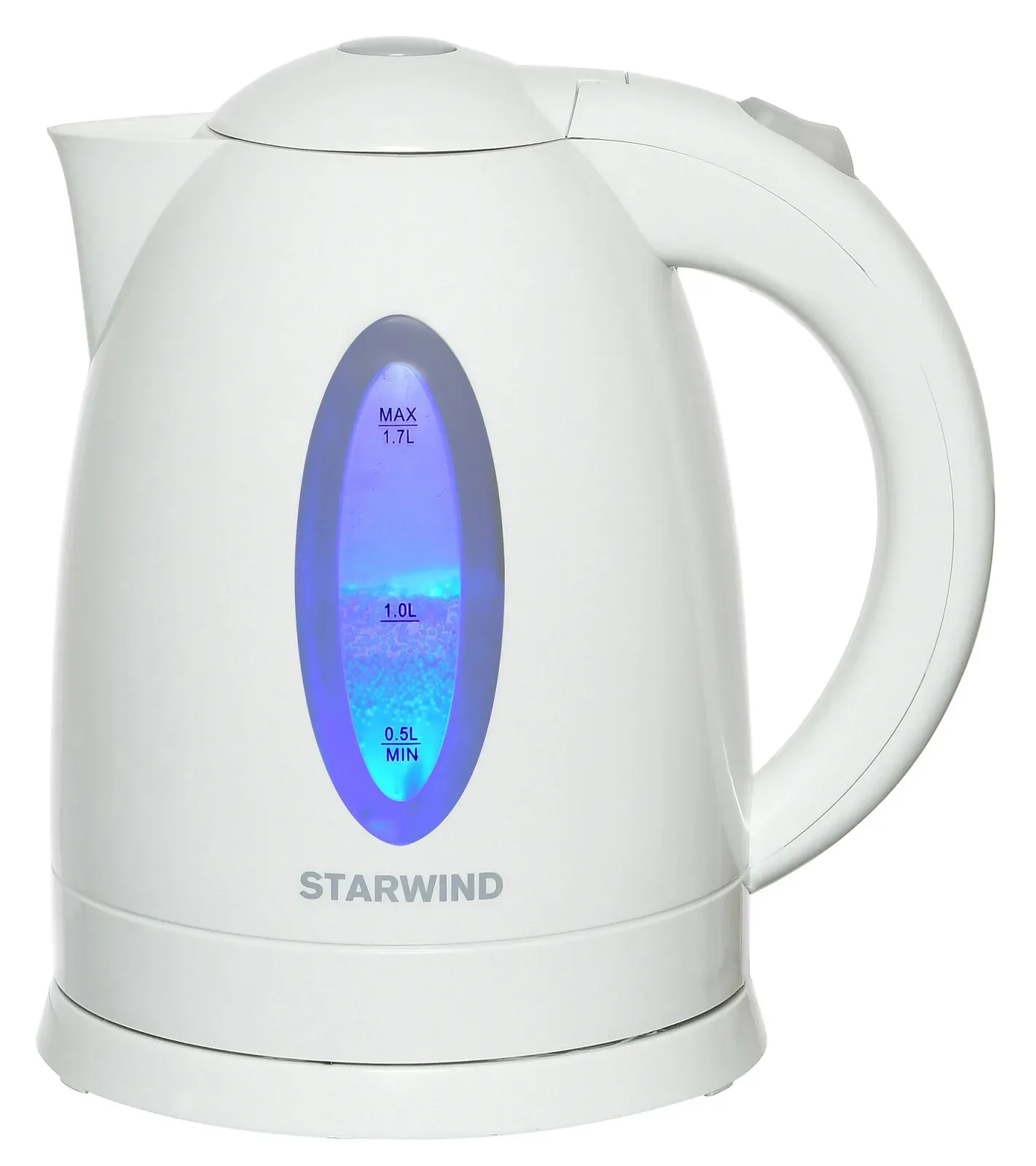 Чайник электрический Starwind SKP2211 1.7л. 2200Вт белый корпус: пластик - фото 2