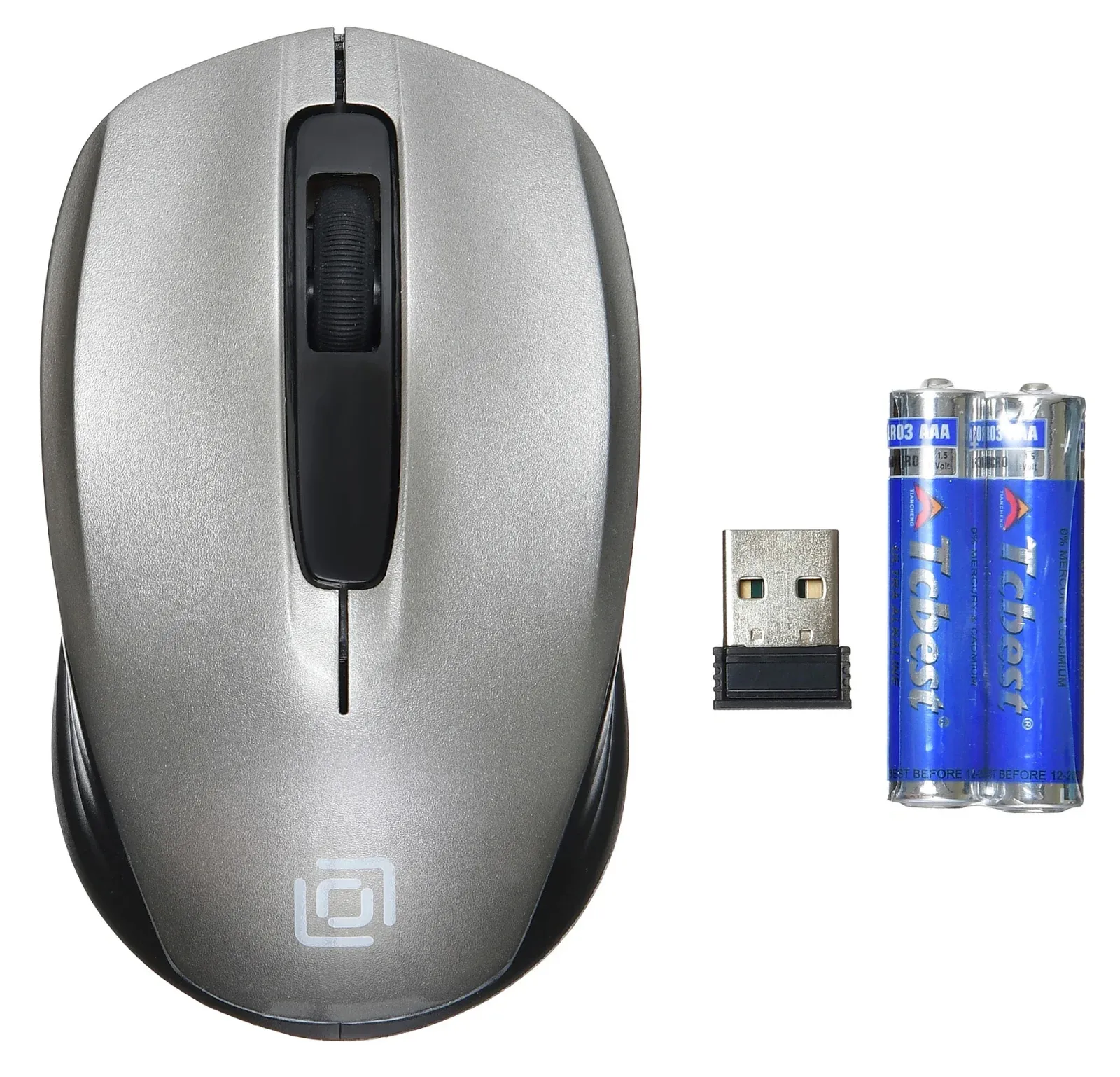 Мышь Оклик 475MW черный/серый оптическая 1000dpi беспров. USB для ноутбука 3but 945829 - фото 2