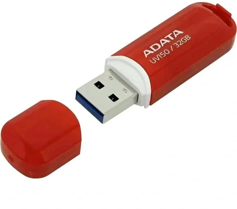 Флеш Диск A-Data 32Gb DashDrive UV150 AUV150-32G-RRD USB3.0 красный, 32 ГБ - фото 3