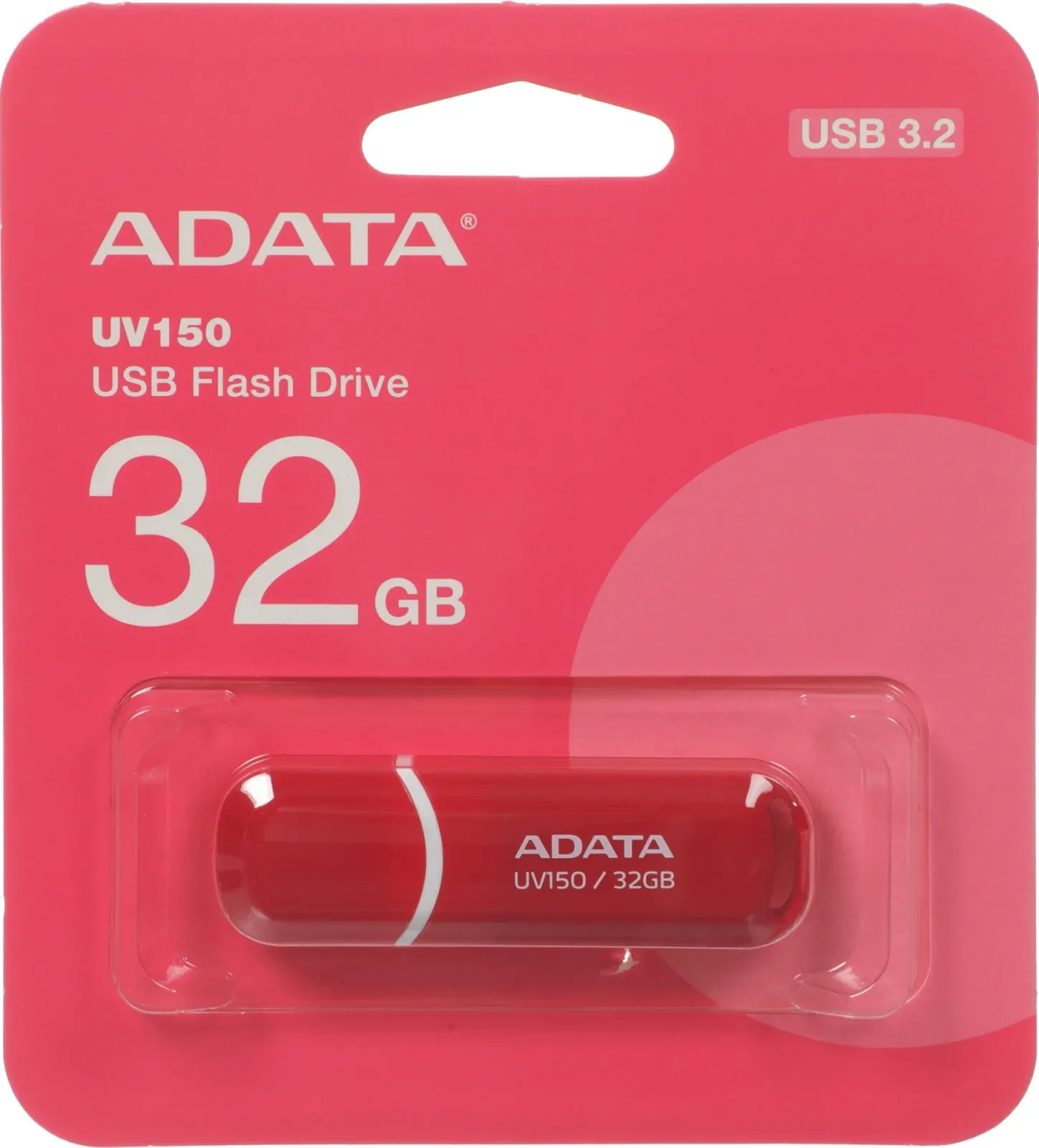 Флеш Диск A-Data 32Gb DashDrive UV150 AUV150-32G-RRD USB3.0 красный, 32 ГБ - фото 4