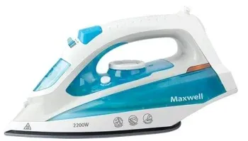 Утюг Maxwell MW-3055B 2200Вт белый/голубой - фото 3