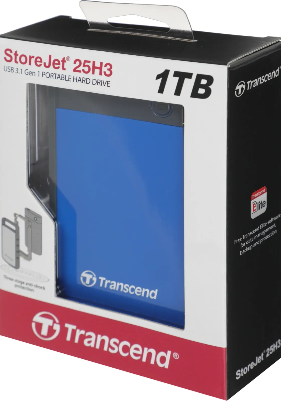 Жесткий диск Transcend USB3.0 1TB TS1TSJ25H3B StoreJet 25H3 5400rpm 2.5 синий - фото 6