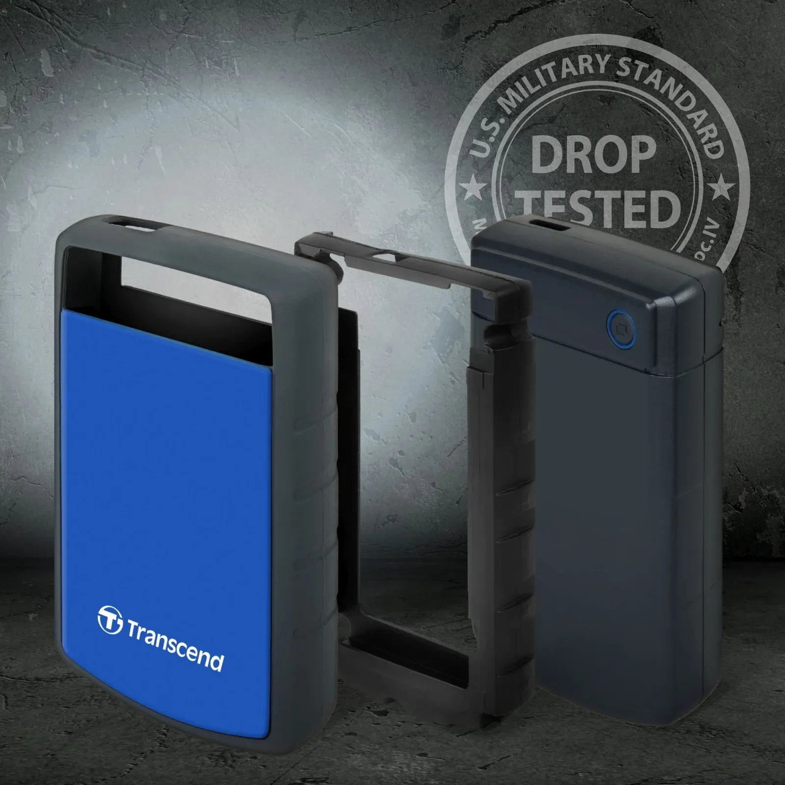 Жесткий диск Transcend USB3.0 2TB TS2TSJ25H3B StoreJet 25H3 5400rpm 2.5 синий - фото 1