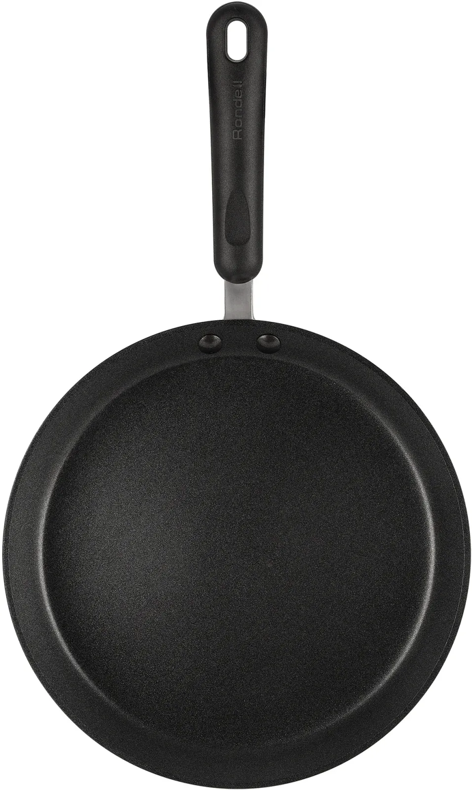 Сковорода блинная Rondell Pancake frypan RDA-128 круглая 26см покрытие: TriTitan ручка несъемная без крышки черный - фото 2