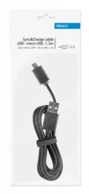 Кабель Deppa 72103 USB m-micro USB m 1.2м черный - фото 4