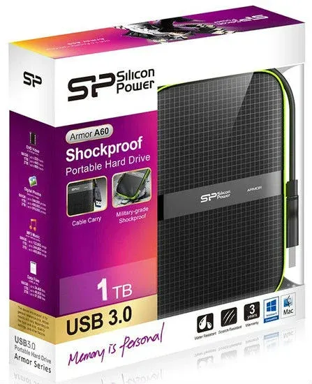 USB SILICON POWER A60 SP010TBPHDA60S3K черный - фото 2