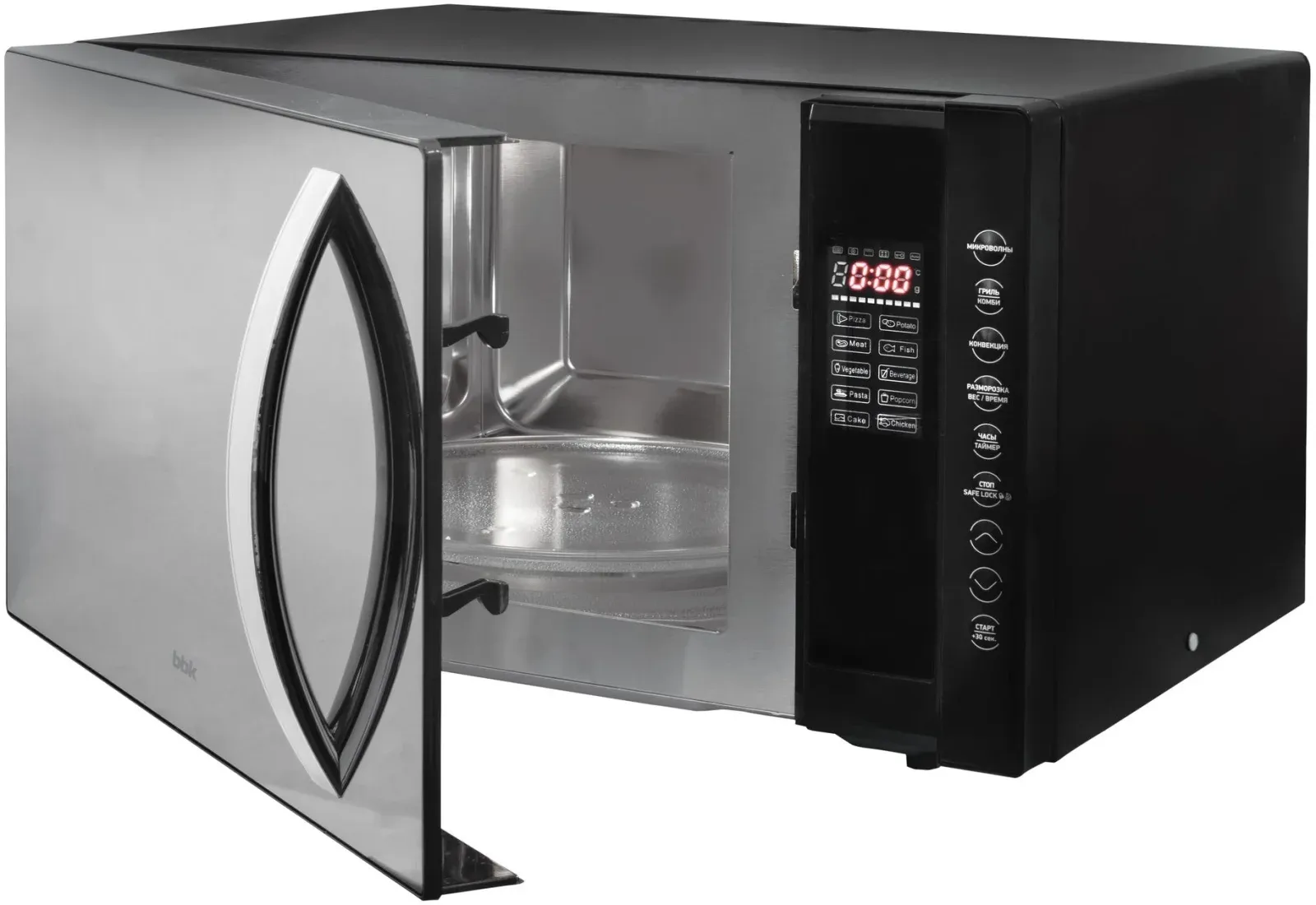 Микроволновая Печь BBK 23MWC-881T/B-M 23л. 800Вт черный, 23 л - фото 4