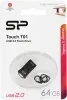 Флеш Диск Silicon Power 64Gb Touch T01 SP064GBUF2T01V1K USB2.0 черный/серебристый, 64 ГБ - фото 7