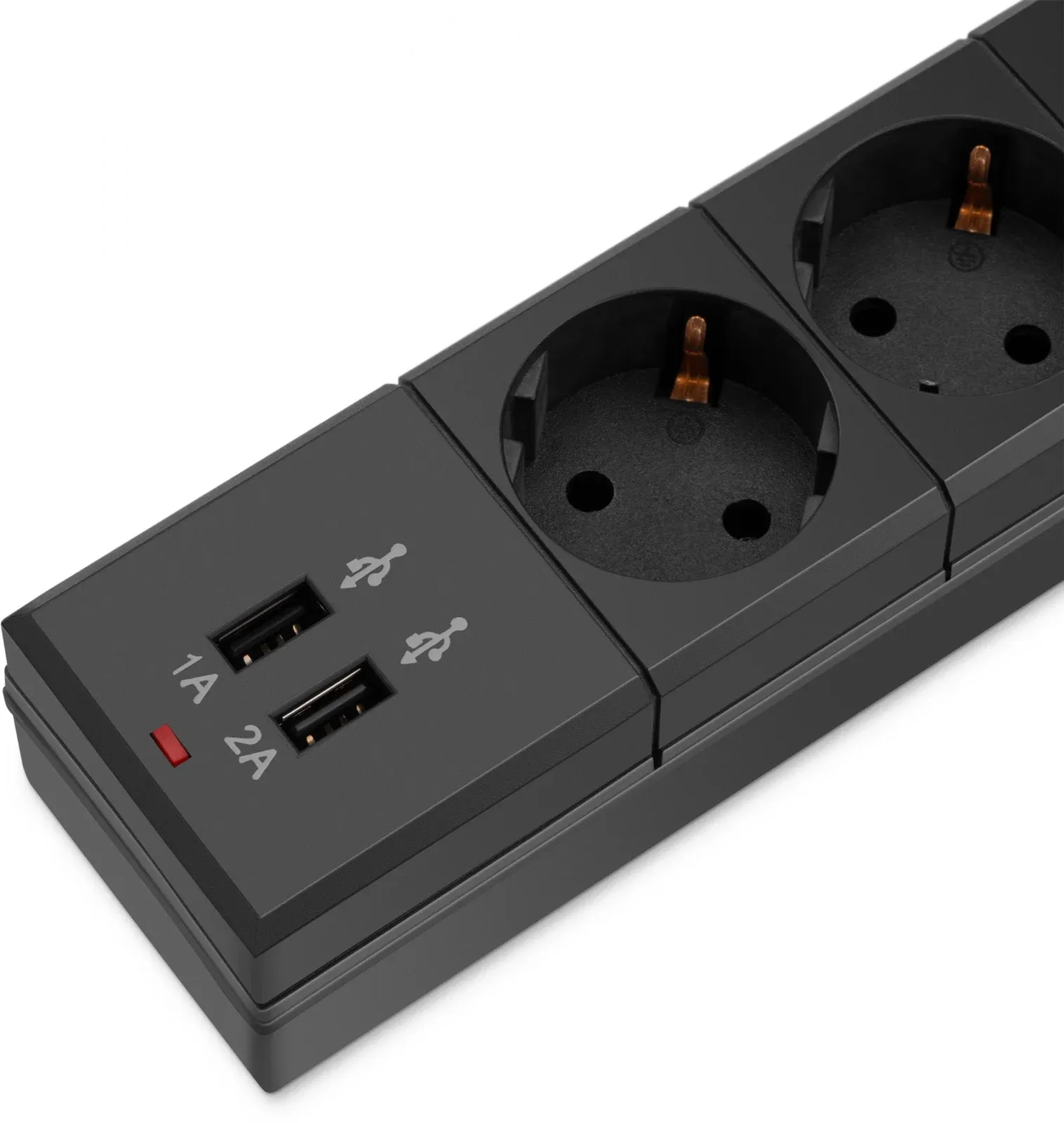 Сетевой фильтр Buro BU-SP3_USB_2A-B 3м 6 розеток черный коробка - фото 5