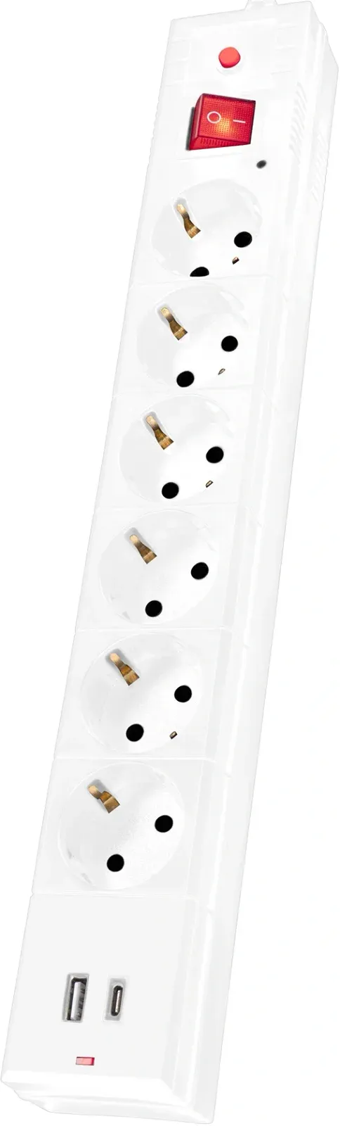 Сетевой фильтр Buro BU-SP5_USB_2A-W 5м 6 розеток белый коробка - фото 8