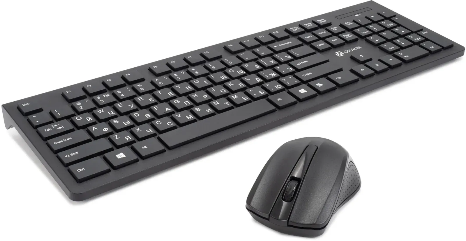 Клавиатура + мышь Оклик 250M клав:черный мышь:черный USB беспроводная slim 997834 - фото 3