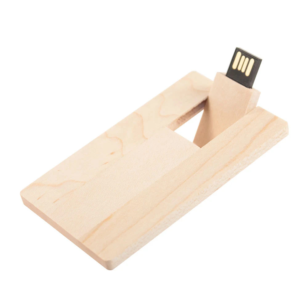 Флешка Деревянная Визитка Card Wood F27