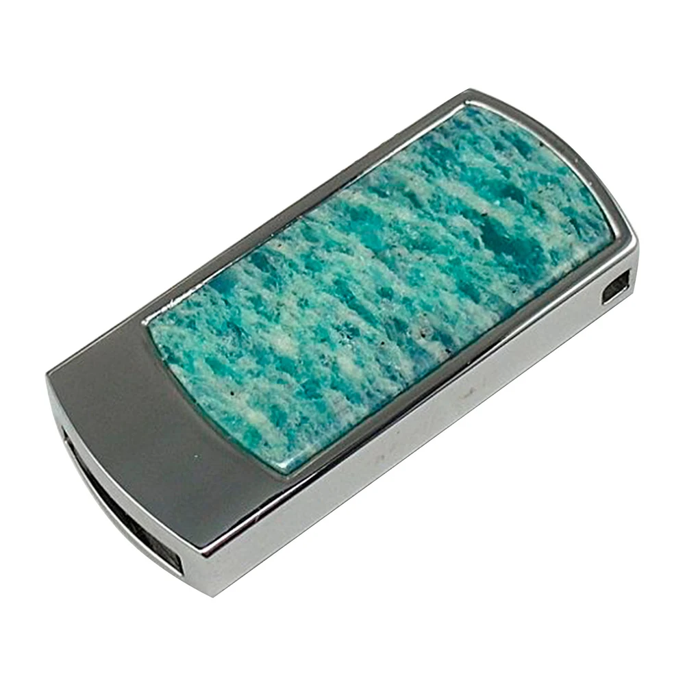 Флешка Каменная Амазонит Amazonite Stone G283