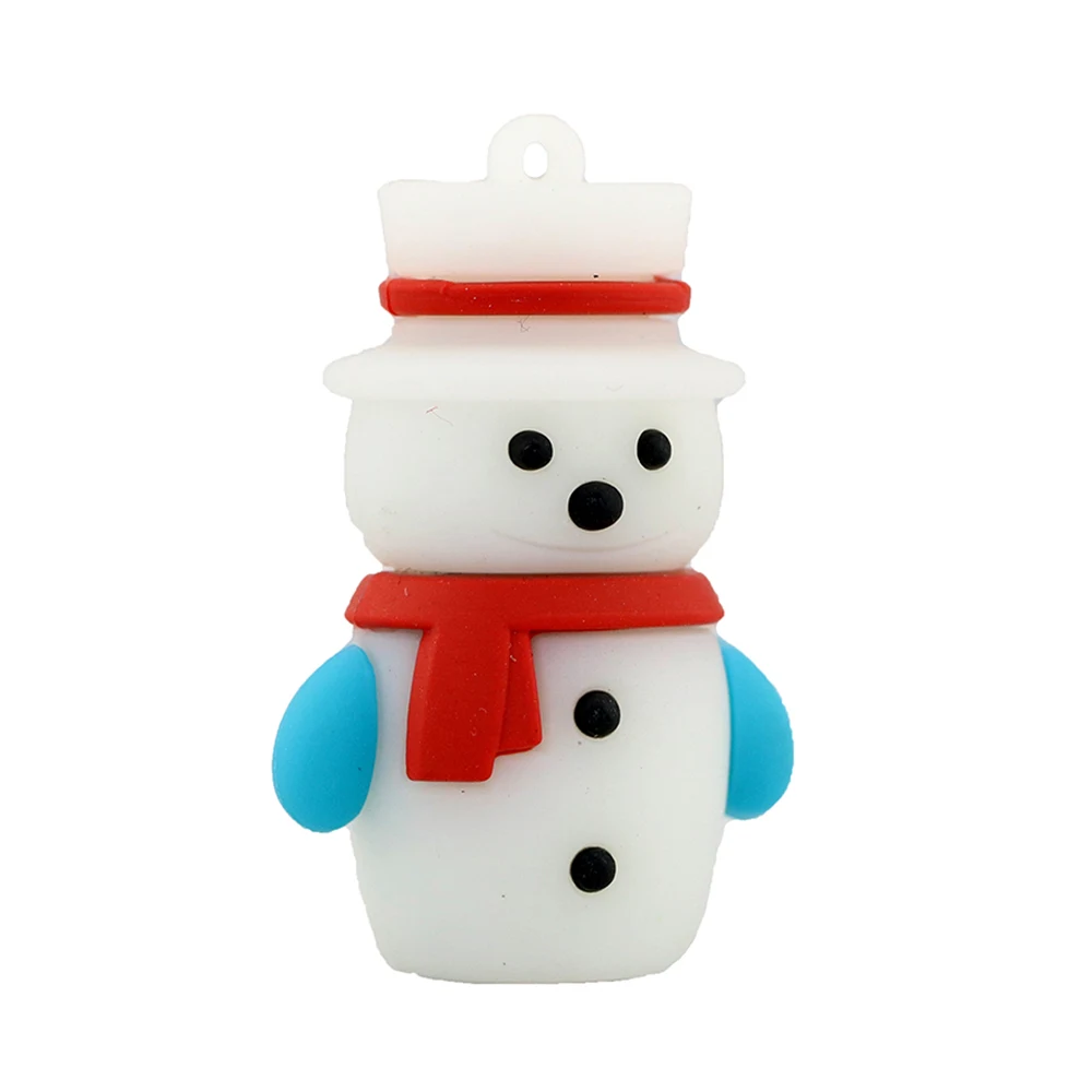 Флешка Резиновая Снеговик SnowMan Q104