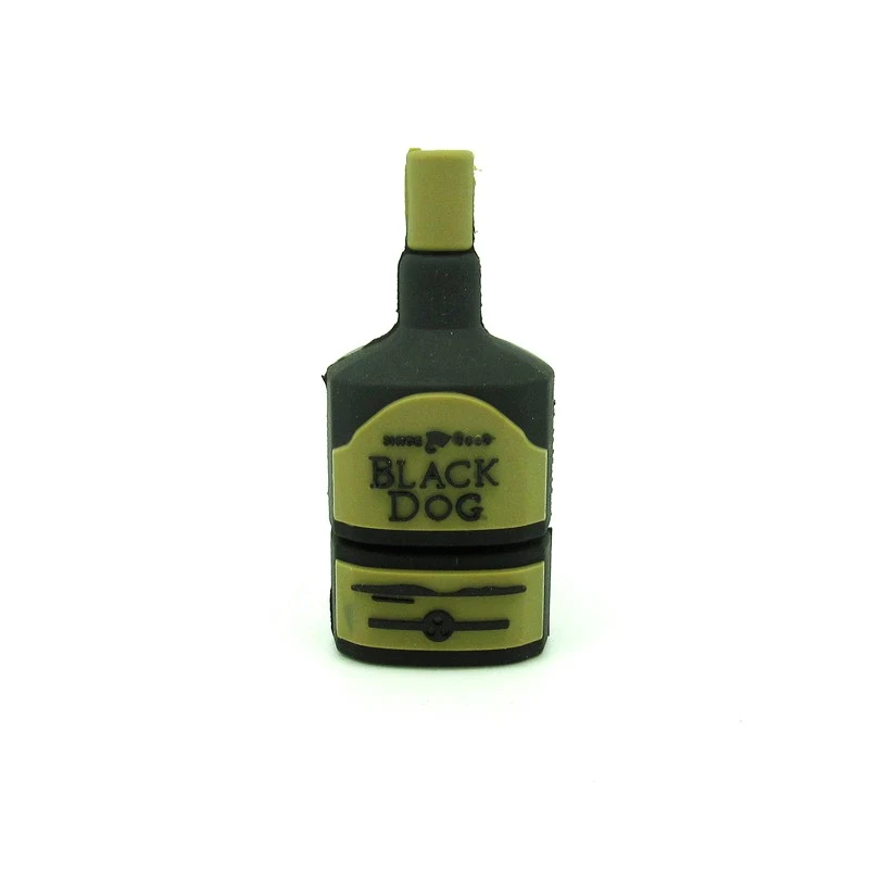 Флешка Резиновая Бутылка Виски Дог Black Dog Q163