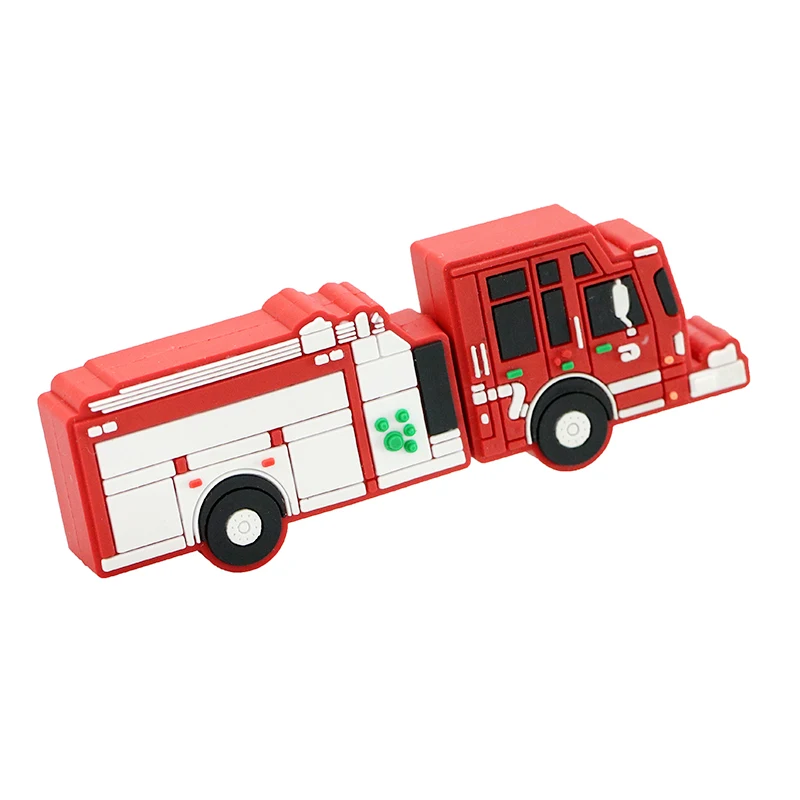 Флешка Резиновая Пожарная машина Fire Engine Q172