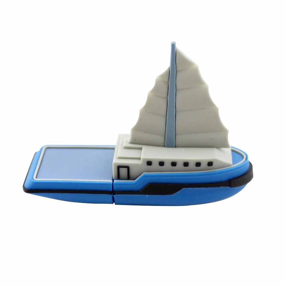 Флешка Резиновая Парусная Лодка Sailboat Q211