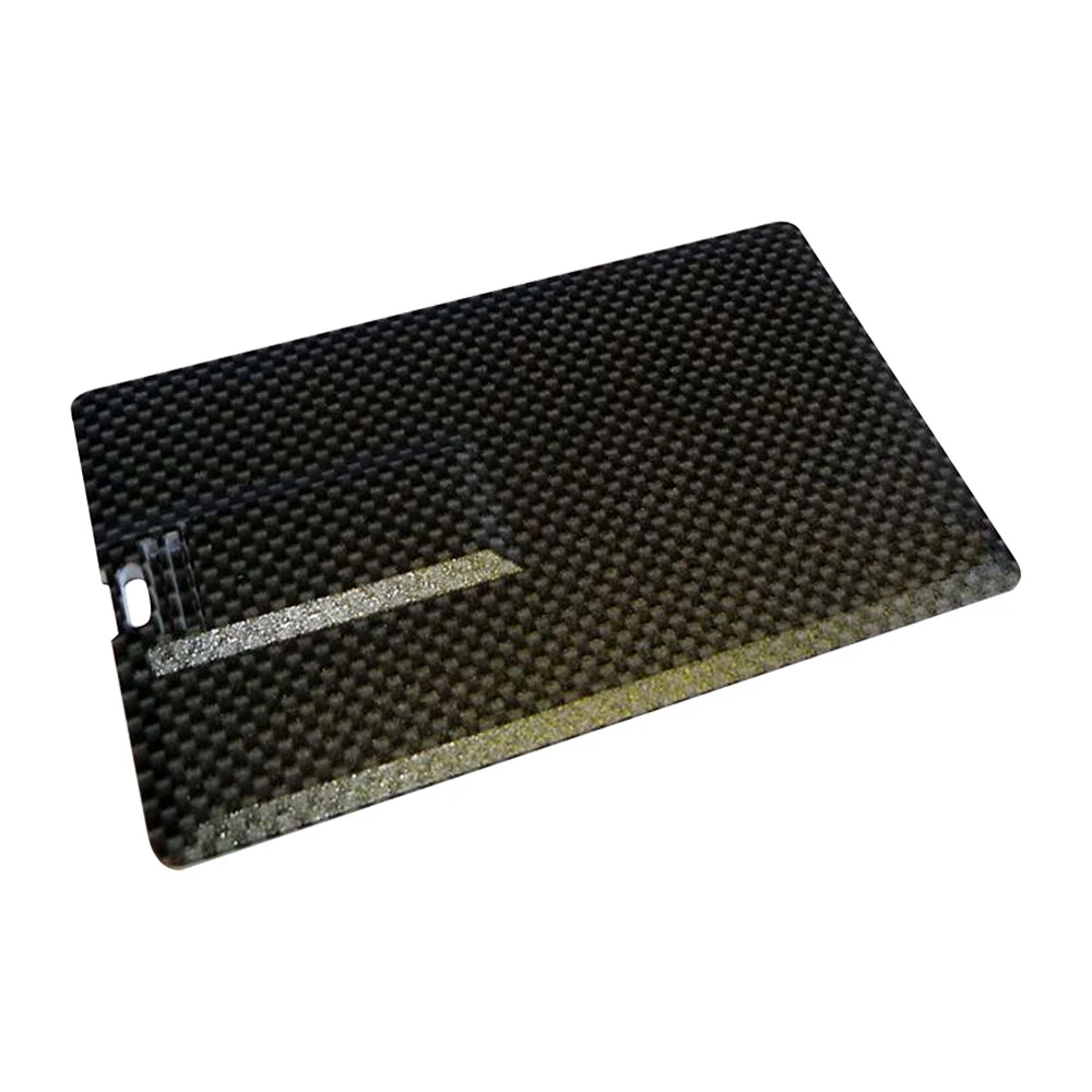 Флешка Карбоновая Визитка Business Card Carbon L222