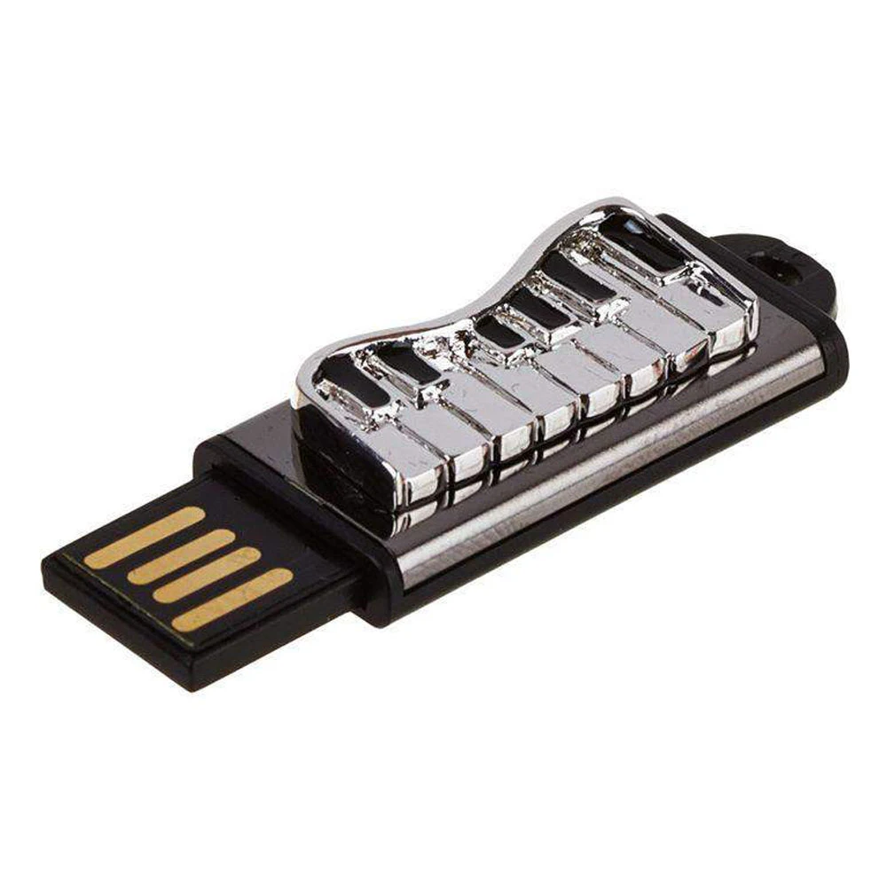 Флешка Металлическая Фортепиано Forte piano R302