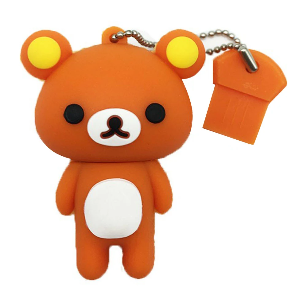 Флешка Резиновая Медведь Рилаккума Bear Rilakkuma Q364