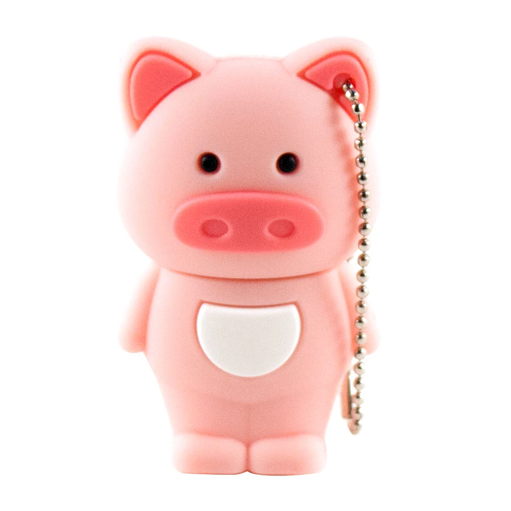 Флешка Резиновая Свинья Pig S432