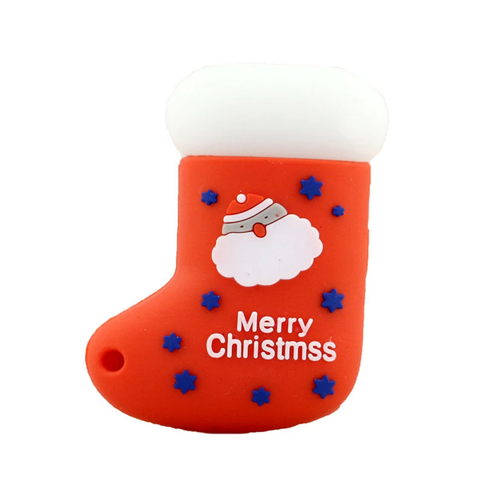 Флешка Резиновая Новогодний носок Christmas sock Q596